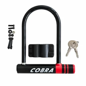 قفل موتور U برند cobra رنگ مشکی رسامبین روناک
